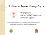 Modlitwa za Rejony Nowego Sącza